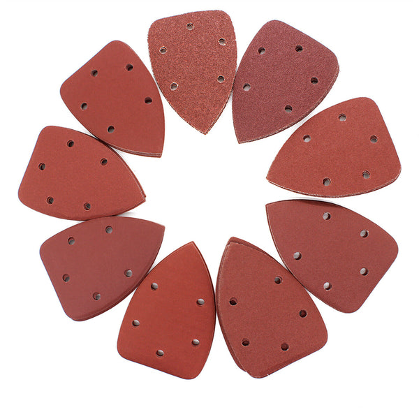 120x Sanding Sheets Triangle Mouse Detail Sander Pads 40 60 80 120 180 240 Grit