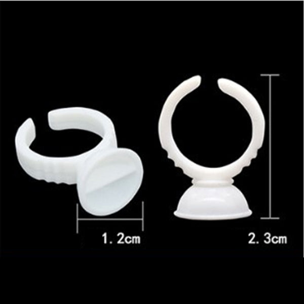 100-400X Holder Glue Ring Pallet Stand Eyelash Extension Tatto Pigment Disposabl