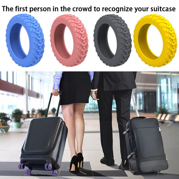 8PCS Silicone Wheel Protection Covers Luggage Extend Suitcase Wheels Lifespan