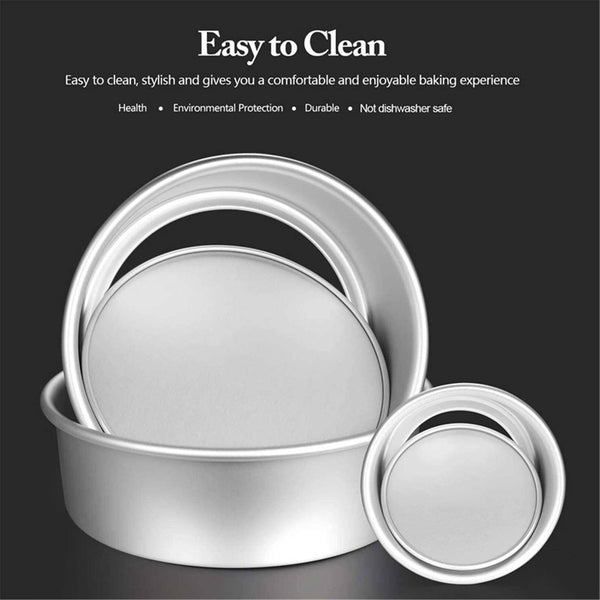 6/8inch Cake Mold Round DIY Cakes Pastry Baking Tin Pan Round Aluminium AU STOCK