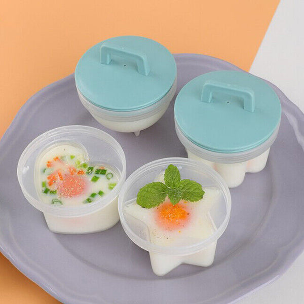 4PCS Boiled Egg Boiler Cups Cooker Poacher Steamer without Shell Sep08