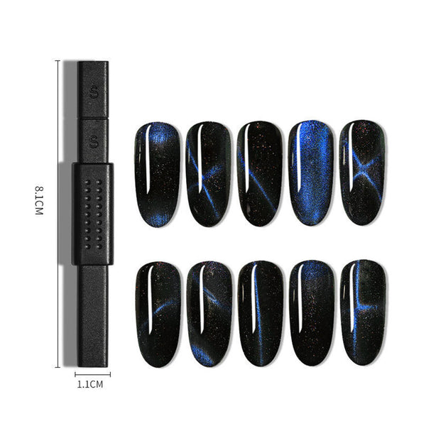 2set Magnet Stick Tool For Cat Eye Magnetic UV Gel Nail Polish Flower Strip Grid