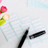 336pcs Self Adhesive Sticky White Blank Label Stickers Note Tag Craft 13x38mm AU