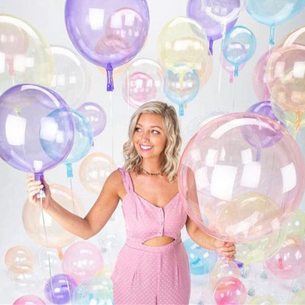 Bulk Latex Balloons 25/30cm Crystal Bubble Balloons Party Wedding Birthday Decor