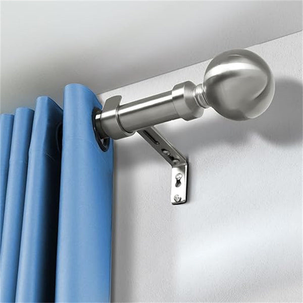 2 Set Curtain Rod Brackets Basics Adjustable Curtain Rod Tool Wall Bracket Hooks