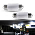 2X LED 12V 31MM FESTOON CAR 4WD INTERIOR LIGHT BULB WHITE 2SMD AUTO DOME GLOBE