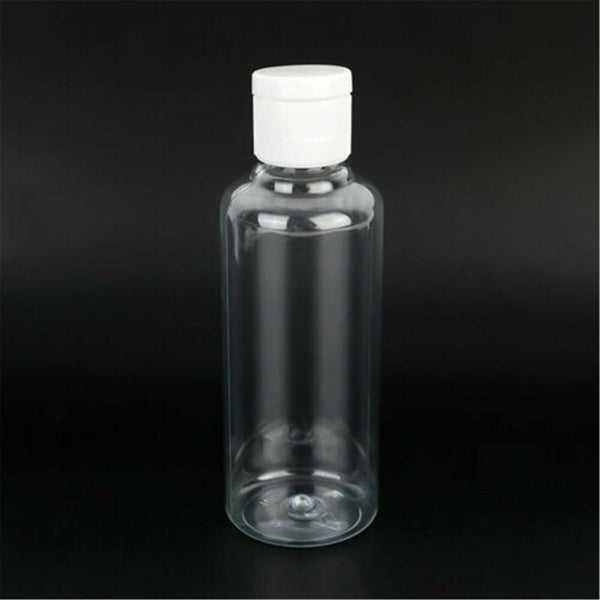 10PCS 50ml Refillable Bottles PET Clear Empty Lotion Liquid Makeup Container AU