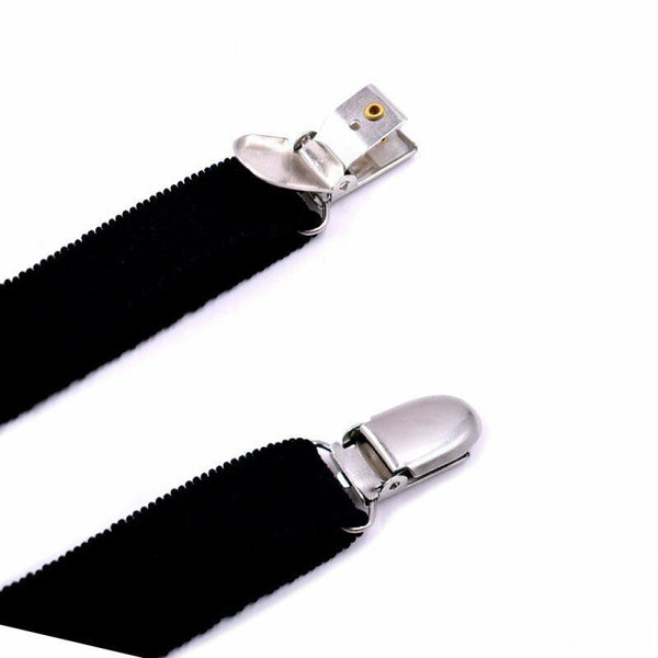 2PCS Men Shirt Stays Holder Garters Suspenders Military Uniform Non-slip Locking