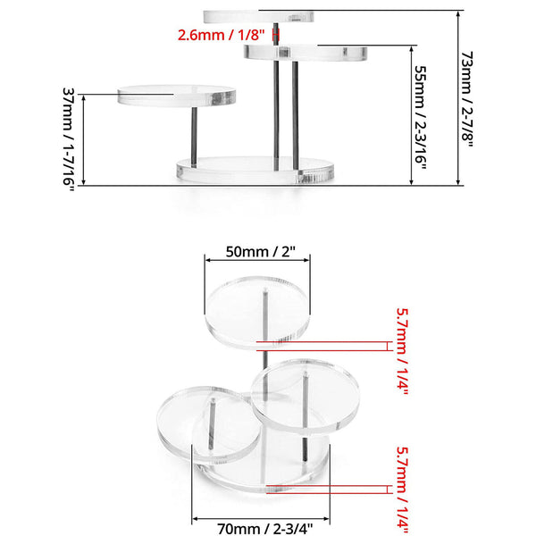 3 Layers Jewellery Display Stand Holder Necklace Rack Display Stand Organisers