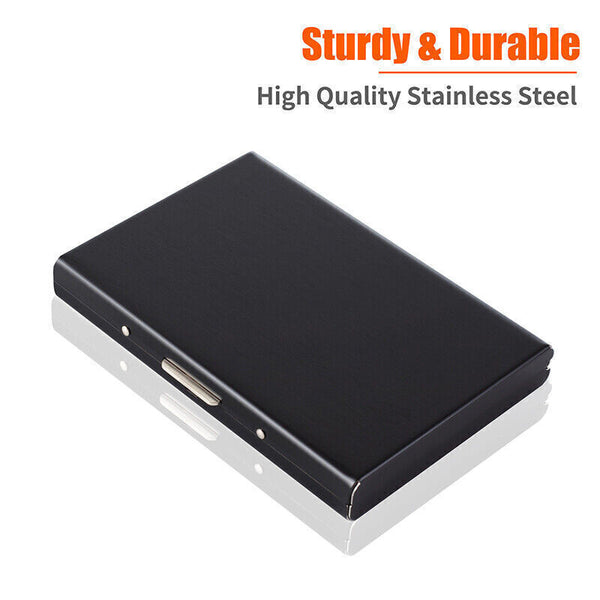 RFID Blocking Stainless Slim Wallet ID Credit Card Holder Case Protector Purse