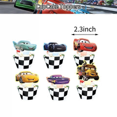 Car Party Supplies Set – Kids Racing Birthday Decorations Kit