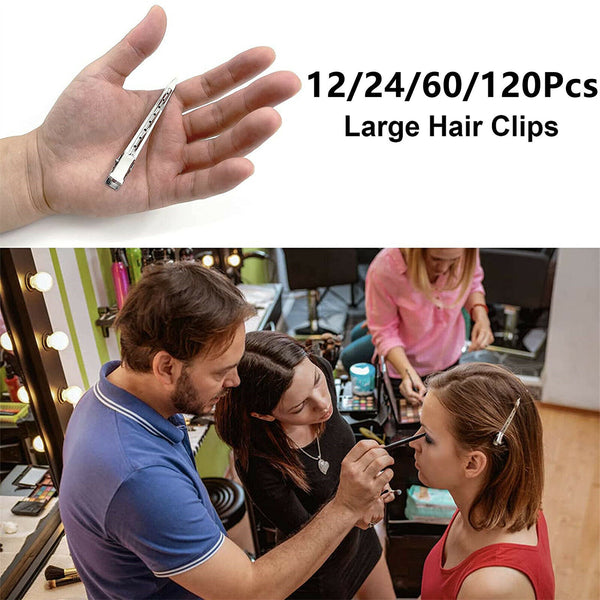 24PCS Duck Bill Clip Hairs Styling Sectioning Clamp Anti Slip Home Hairdressing