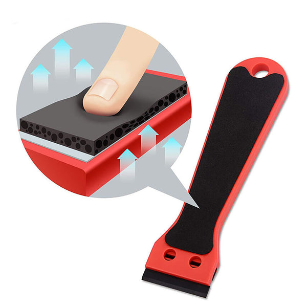 2X Good Grip Scraper + 100 Pcs Plastic Razor Blade Vinyl Wrap Film Removal Tool