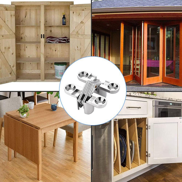 Invisible Cross Hinge Hidden180 Degree Concealed Invisible Hinges Door
