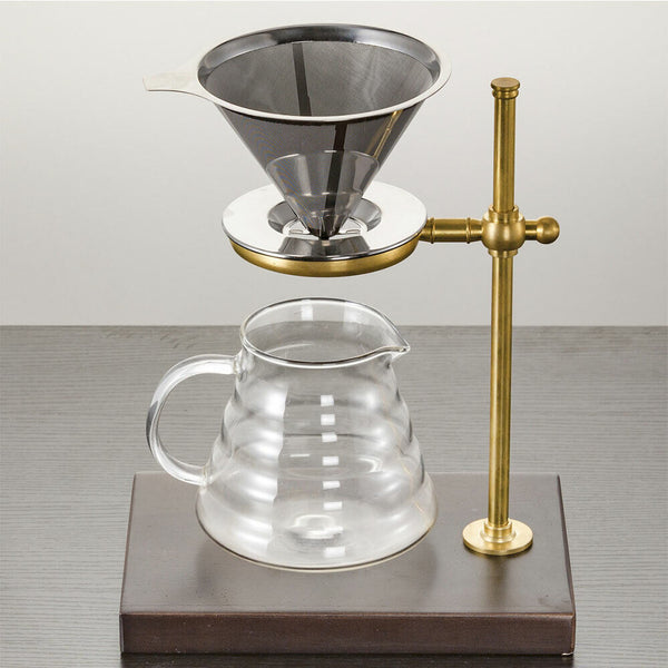 Reusable Coffee Tea Cup Drip Filter Mesh Holder Stainless Steel Pour Over Funnel