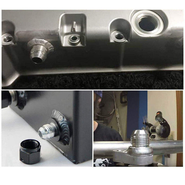 4pcs AN-10 10AN Male Aluminum Weld On Fitting Alloy Weld Fittings Accessories AU