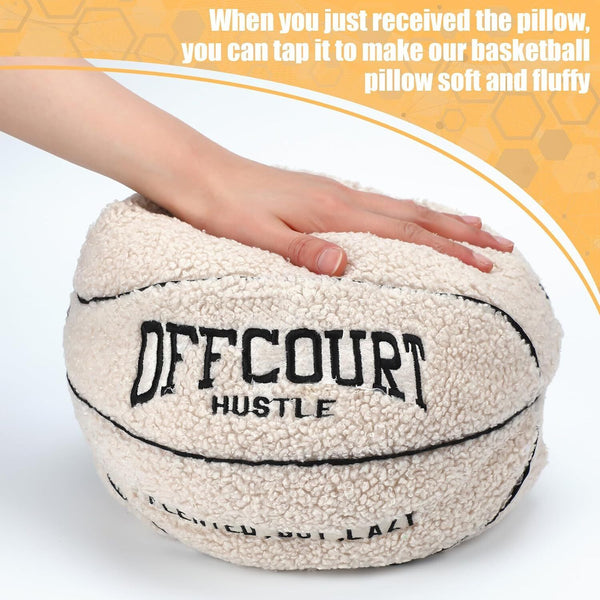 25cm Doll Toys Throw Pillow Plush Creative Basketball Pillow Basketball Plush