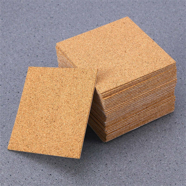 20PCS Self-Adhesive Cork Coasters Cork Mats Cork Backing Sheets Coasters DIY AU