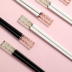 Chopsticks – Reusable Alloy Cherry Blossom Chopsticks 4pr