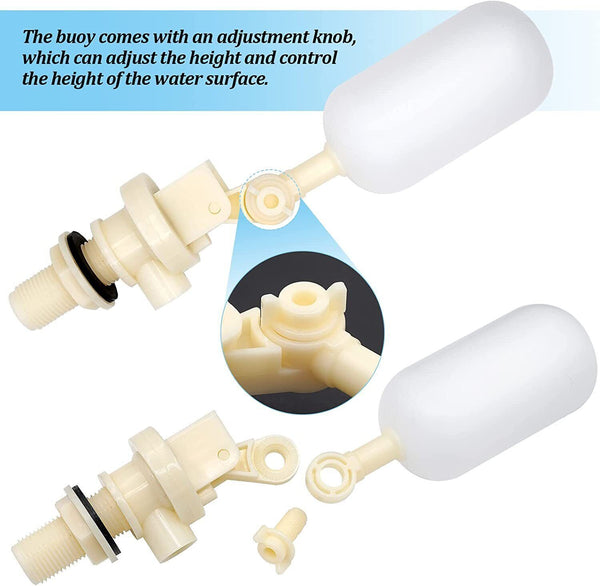 3x Automatic Water Level Control Valve Float Ball Adjusting Tank Trough Pool Spa