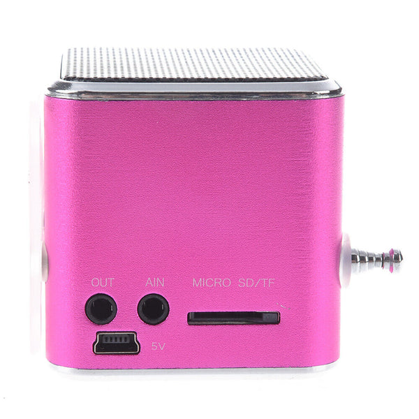 Stereo Speaker USB FM Mini Digital TF Rechargeable Radio Portable Player MP3