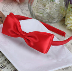 2PCS Girls Bow Hairband Ribbon Headbands Headwear Hair Hoop Kids Hair Book Day