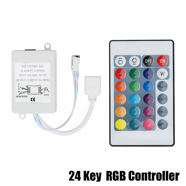 24 and 44 Key Mini IR Remote Controller Control For 3528 5050 RGB LED Strip Wireless - Lets Party