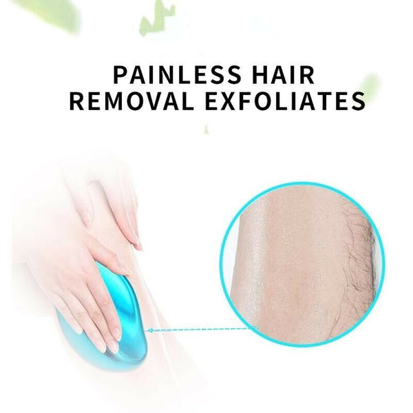 Silver Painless Physical Hair Removal Epilators Crystal Hair Eraser for Women Men - Lets Party