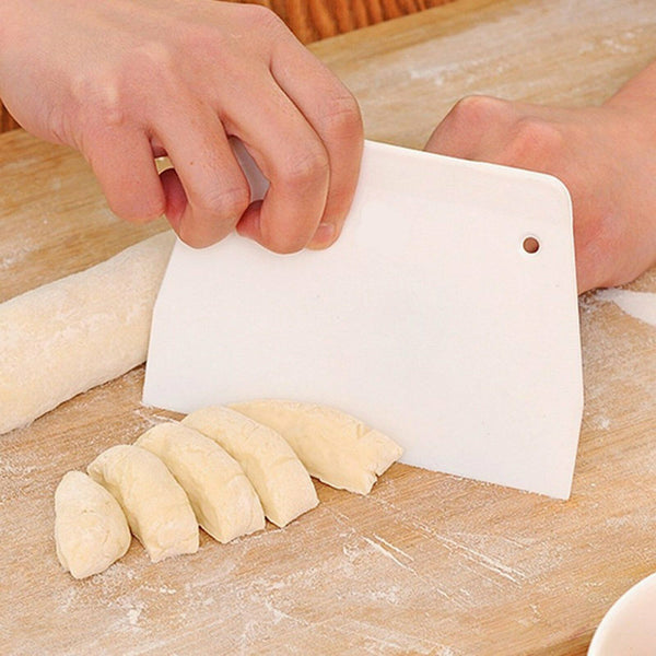 3 X Bakers Dough Scraper Sourdough Pizza Pastry Bread Cutter Slicer Cutting Tool - Lets Party