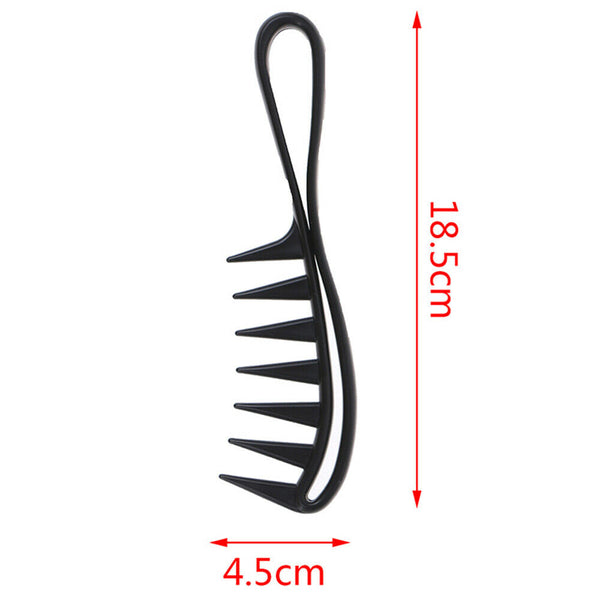 Wide Tooth Shark Hair Comb Detangler Curly Hair Hairdressing Massage Hair Brush - Lets Party
