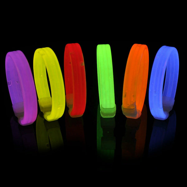 25-100Pcs Mixed Colour Glow Sticks Bracelets Party Glowsticks Glow in the dark - Lets Party