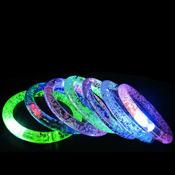 LED Bracelet Bubble Colour Changing Bangle Party Luminous Glow in the dark - Lets Party