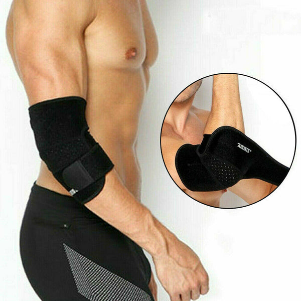 Elbow Arm Support Brace Bandage Wrap Strap Pads Gym Sport Tennis Basketball - Lets Party