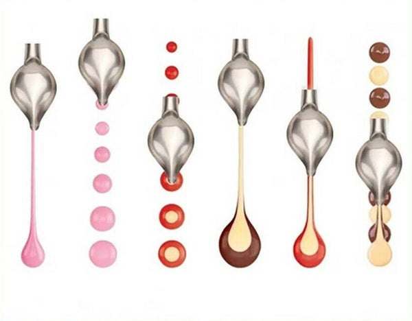 DIY Chocolate Spoon Dessert Decorating Spoon Filter Spoons Cake Decoration S/L - Lets Party