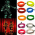 50 Pieces 1M EL Wire Mixed Colour LED Lights Glow EL Wire Party Strip - Lets Party