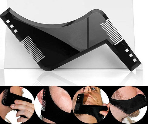 2020 Beard Styling Shaping Template Comb Tool Symmetry Trimming Shaper Stencil - Lets Party