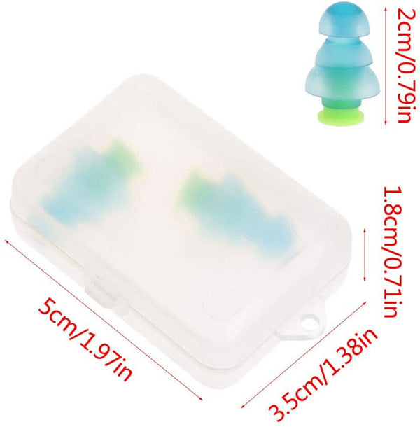 Pair Silicone Ear plugs 25db Earplugs Sleeping Shooting Reusable Noise Reduction - Lets Party