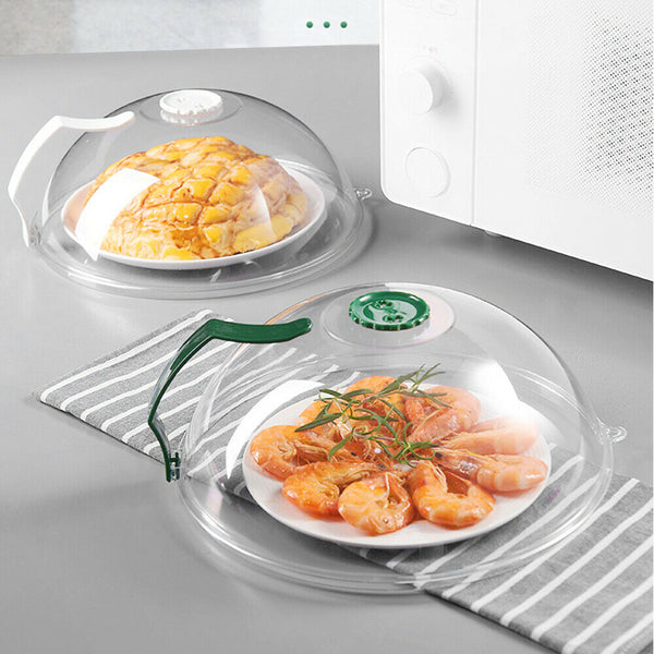 Microwave Food Dish Anti-Splatter Cover Guard Lid With Steam Vents Plate Covers - Lets Party