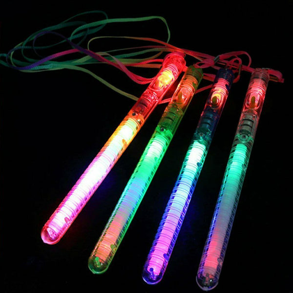 LED Light Flashing Wand Stick Colour Changing Glowsticks Party Glow in Dark - Lets Party