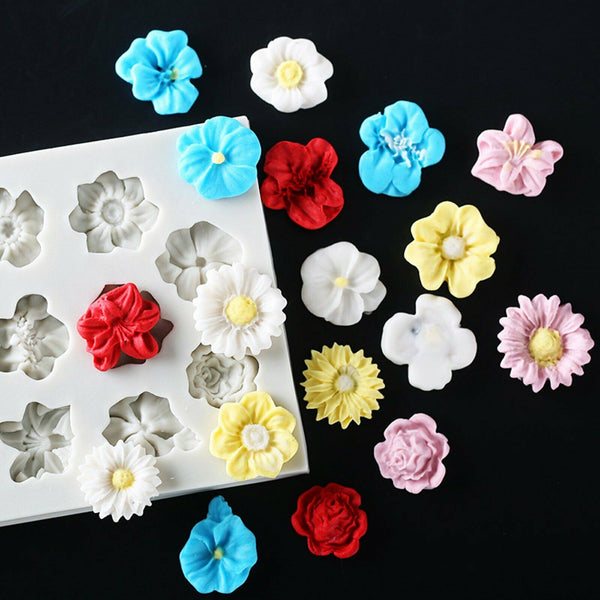 3D Silicone Flower | Fondant Lace Flower | Sugarcraft Cake Decor | Baking Mold 