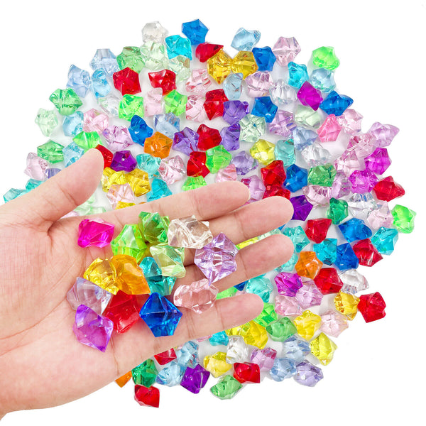 300PCS Mix Color Fake Crushed Ice Rocks Ice Cubes Acrylic Vase Fillers Ice Cube