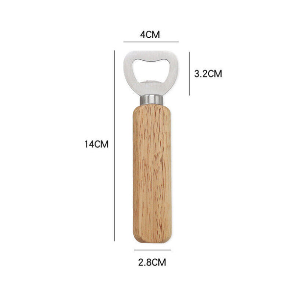 10pcs Wood Wooden Handle Bottle Opener Beer Wine Cap Opening Open Tools AU NEW