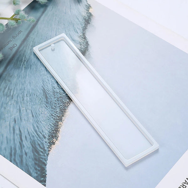 5X Rectangle Silicone Bookmark Mold DIY Epoxy Resin Craft Mould Making Tools New