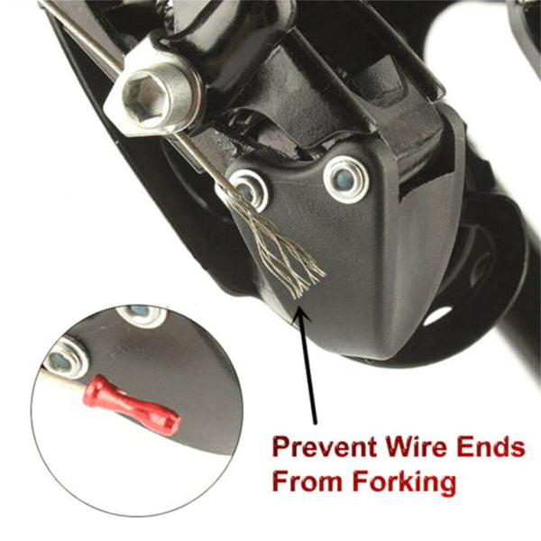 100PCS  Bicycle Cable End Caps MTB Bike Brake Shifter Aluminum Wire Cable Tip AU