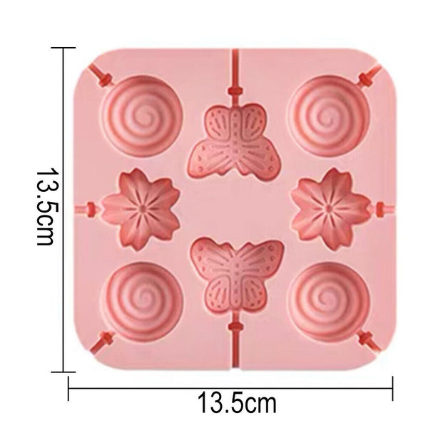 3D Mold Cookie Moulds Baking Jelly Chocolate Silicone Candy Lollipop Mold