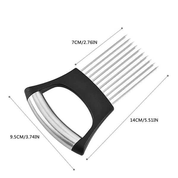 Food Slice Assistant Onion Slicer Cutter Fish Meat Potato Vegetable Holder AU