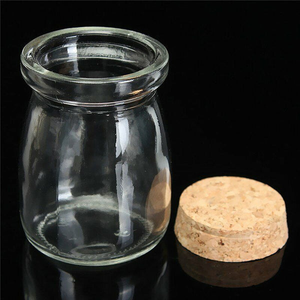 ❤️100ml GLASS BOTTLES CORK LID 100mL Wedding Party Favours Gift Spice Lolly Jars