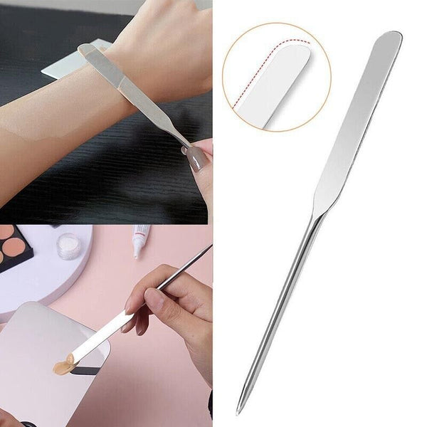 Stainless Steel Makeup Spatula Toner Mixing Stick Foundation Cream Mixing Tool