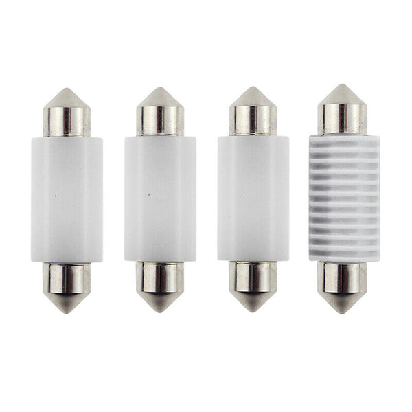 2X LED 12V 31MM FESTOON CAR 4WD INTERIOR LIGHT BULB WHITE 2SMD AUTO DOME GLOBE