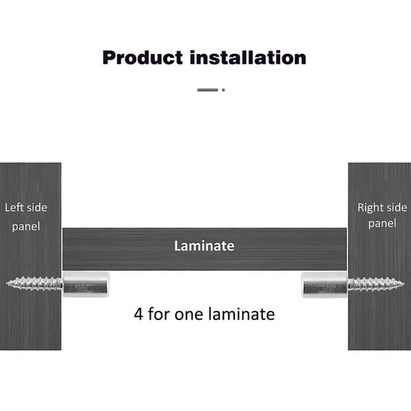 12PCS Shelf Pins Sturdy Metal Shelf Bracket  Screws Pegs with Self-tapping Screw